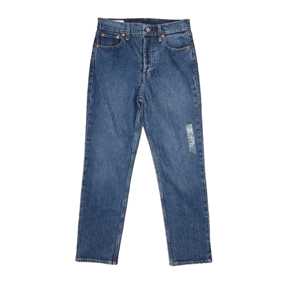 Gap Cheeky Straight High Rise Jeans Button Fly Denim Size 27